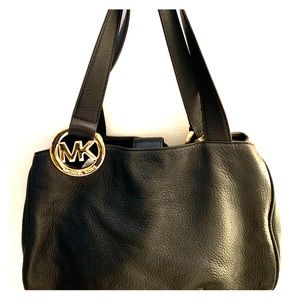 Michael Kors Black Leather Bag